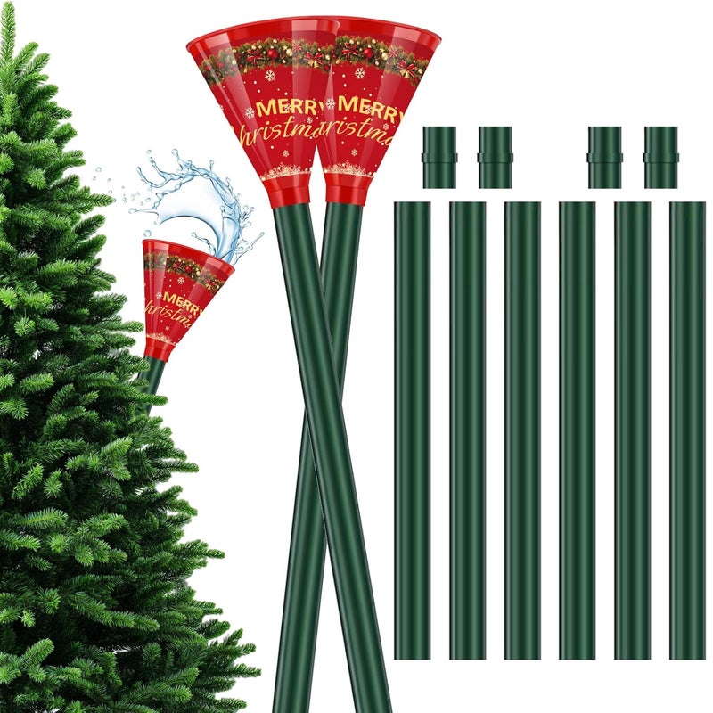 PASARA Christmas Tree Watering Funnel, Real Christmas Tree Water Long Funnel About 40 Inch, Trees Watering System for Water Indoor Outdoor - Image 1